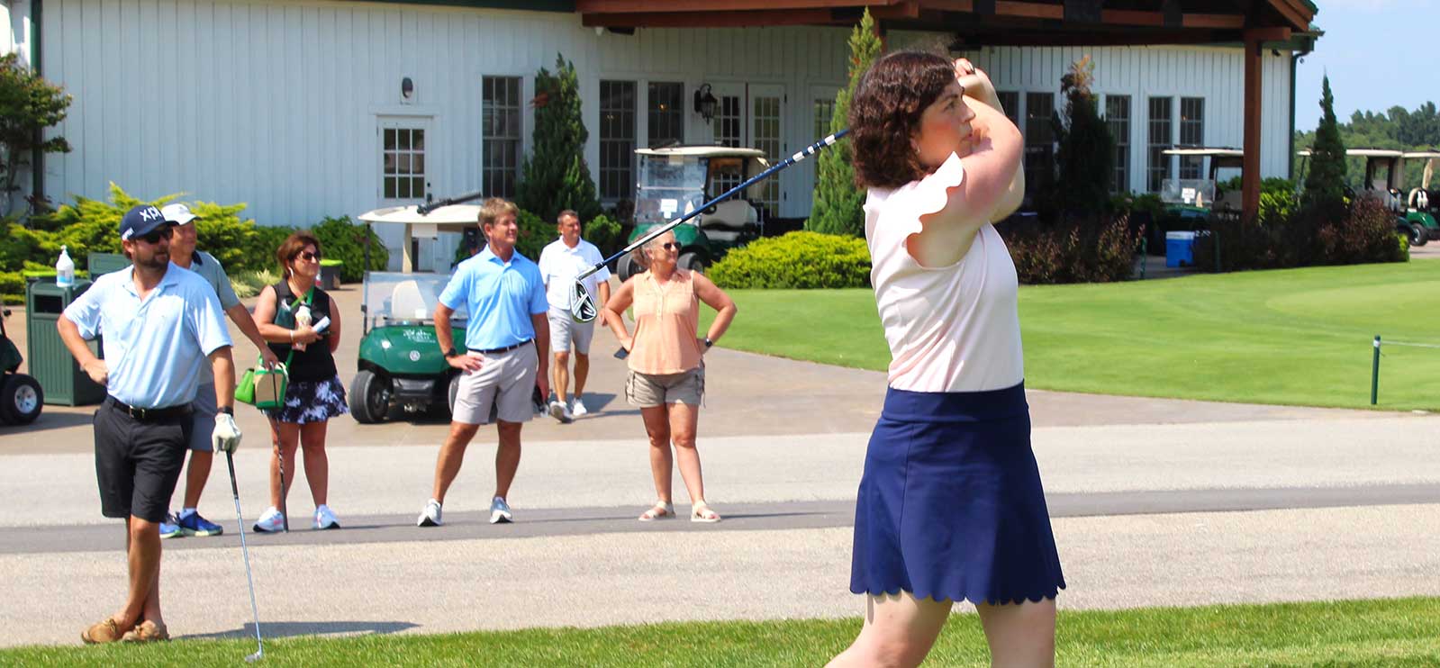 Golfing